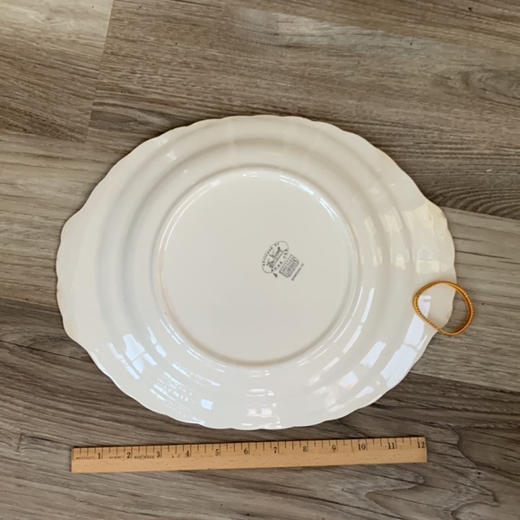 Turkey Serving Platter Collectible Ann Orr Limoges Concord TC Vintage Blue Fruit - Picture 5 of 7